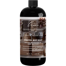 Lapew Santal Scented Mop Soap Concentrate 36 oz | Premium Fragranced Floor Cleaner | Streak-Free | Hard Floor Cleaning Solution | Eco Friendly | Made in USA