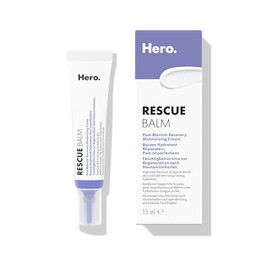 Hero Cosmetics Rescue Balm Post-Blemish Recovery Cream, Nourishing and Hydrating Moisturiser for Acne Prone Skin to Improve Skin Look, Dermatologist-Tested, Suitable for Sensitive Skin, 15 ml