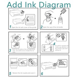 Refill Ink Compatible with Epson 502 Ink Refill Bottles 4 Pack for Ecotank ET-2760 ET-4760 ET-3760 ET-3850 ET-2850 ET-3750 ET-2750 ET-4750 ET-4850 ET-3830 ET-2700 Black Cyan Magenta Ink Bottle