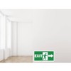 Exit Signs Stickers,9 x 5 Inch Exit Right Arrow Sticker