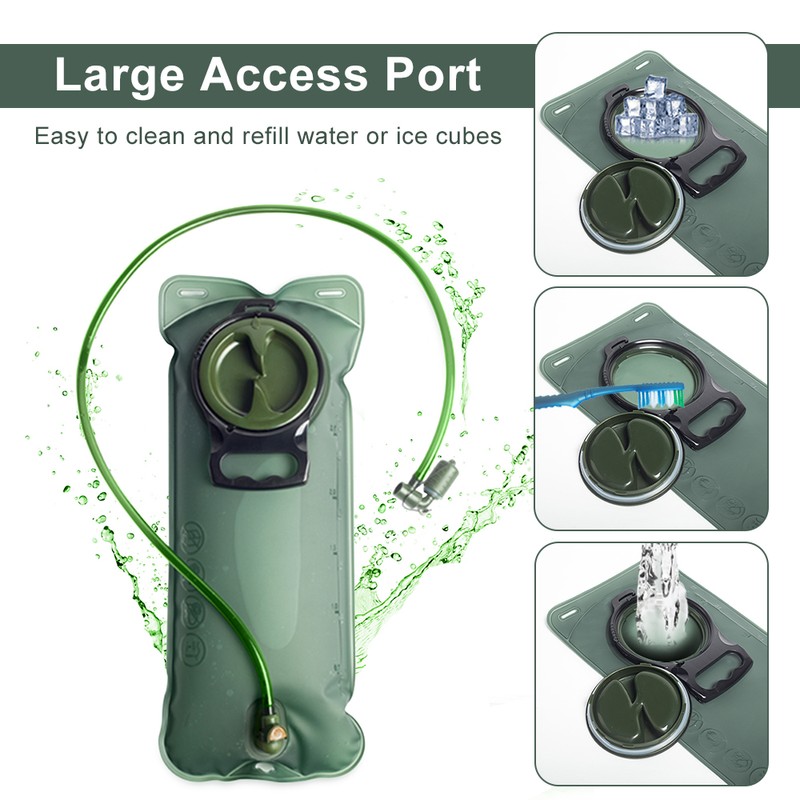 2.5L Hydration Bladder Leakproof Water Bladder Hydration Reservoir for Camping