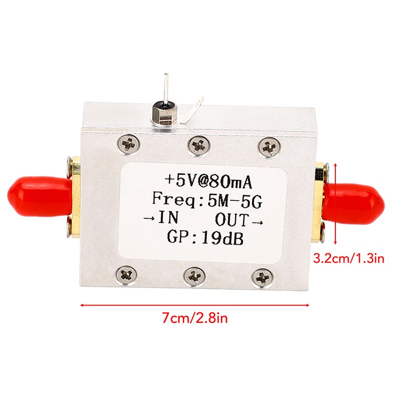 Signal Amplifier Module Broadband High Linearity 19dB 5M‑5G RF Signal
