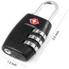 DanziX TSA Approved Lock and 4 Colors Stainless Steel Safety