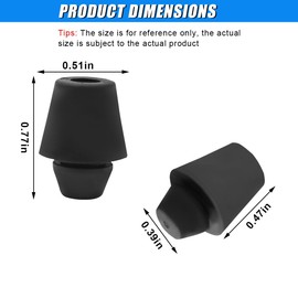 ZIMISI Car Door Bumper Shock Absorbers, 0.7" x 0.5" Car Door Edge Guard Cushion, Rubber Slam Stoppers, Front Rear Door Soundproof Protector Buffer Pads for Cars, Trucks, SUVs (5PCS)