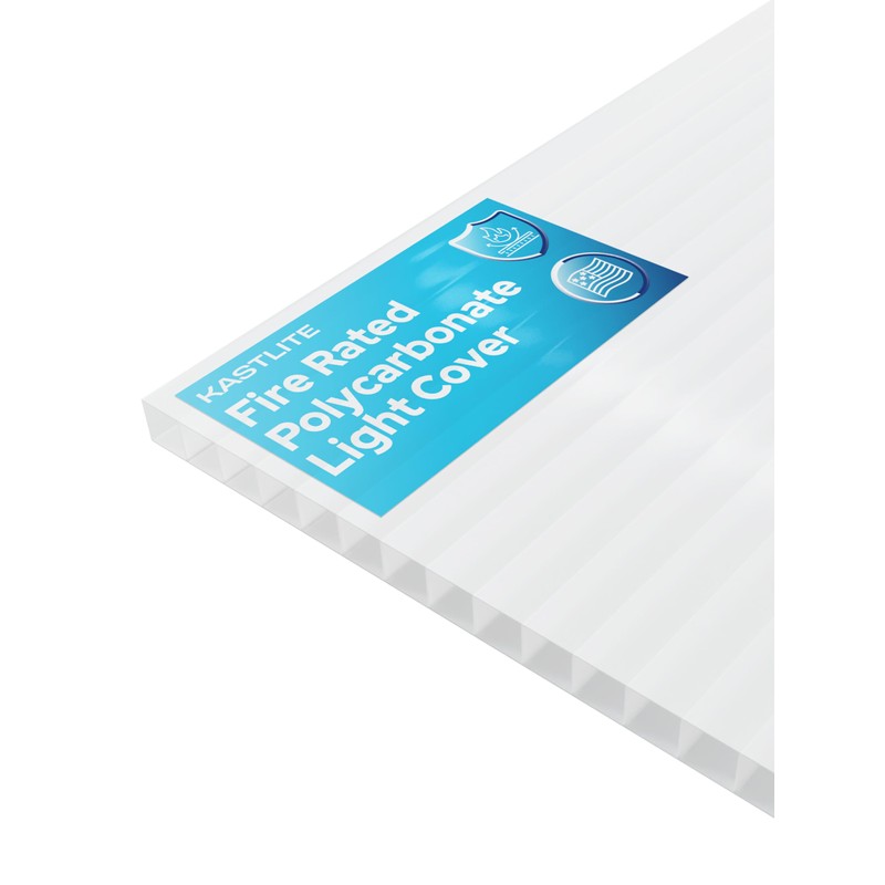 KASTLITE Fire Rated Polycarbonate Light Diffuser Panel - 6mm White
