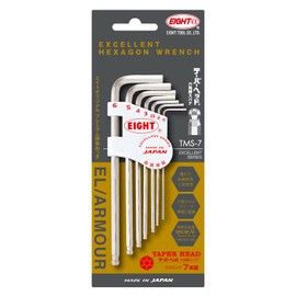 Eight TMS7 Hex Spanner Tapered Head Semi-Long Set