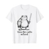 Funny Medieval Frog Meme Carbs Knight M'Lord Quote T-Shirt