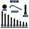 1/2-13 x 2 Inch Socket Head Cap Screws Bolts, 10Pcs