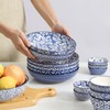 Selamica Ceramic Pasta Bowls Set 34 OZ, Large Salad Bowls