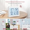 LOFICOPER Digital Hygrometer Thermometer, Indoor Outdoor Thermometer with 3 Sensor,
