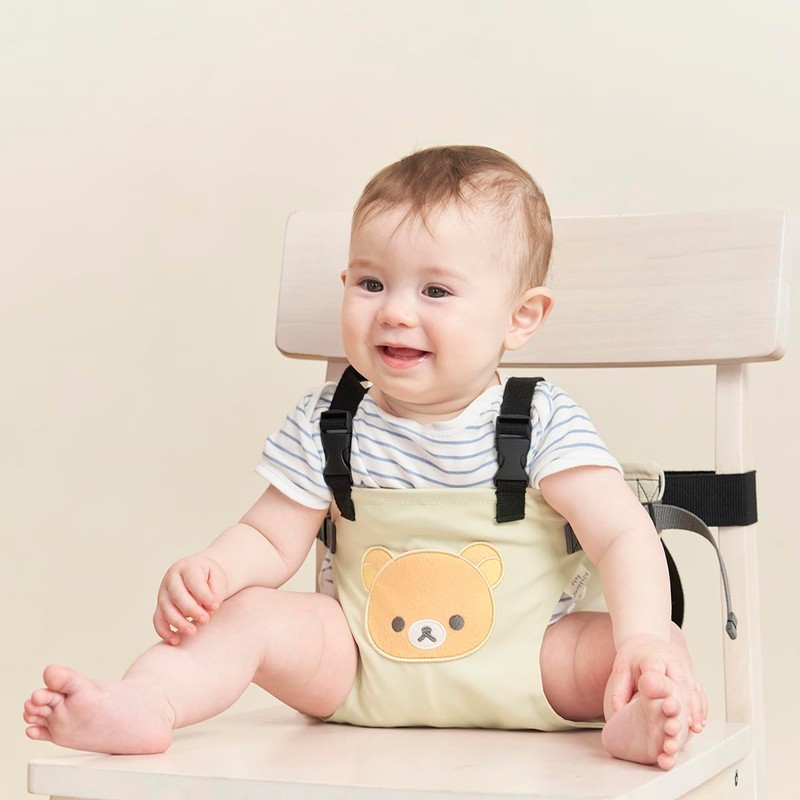 Rilakkuma Baby Chair Belt Hold Rilakkuma Face Patch (Navy)