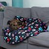 Pet Dog Cat Blanket Ultra Soft Cozy Fleece Paw Print