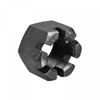 sourcing map M33x2mm Hexagon Slotted Nut, Grade 4.8 Carbon Steel