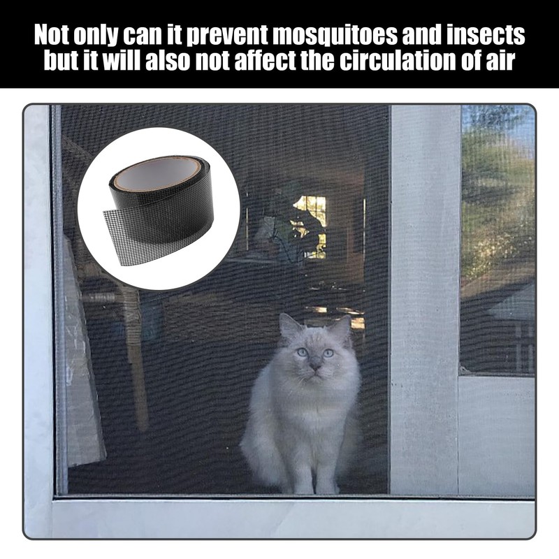 2-Roll Screen Repair Patch, Mosquito-Proof Patch, Waterproof Mesh Patch, Home