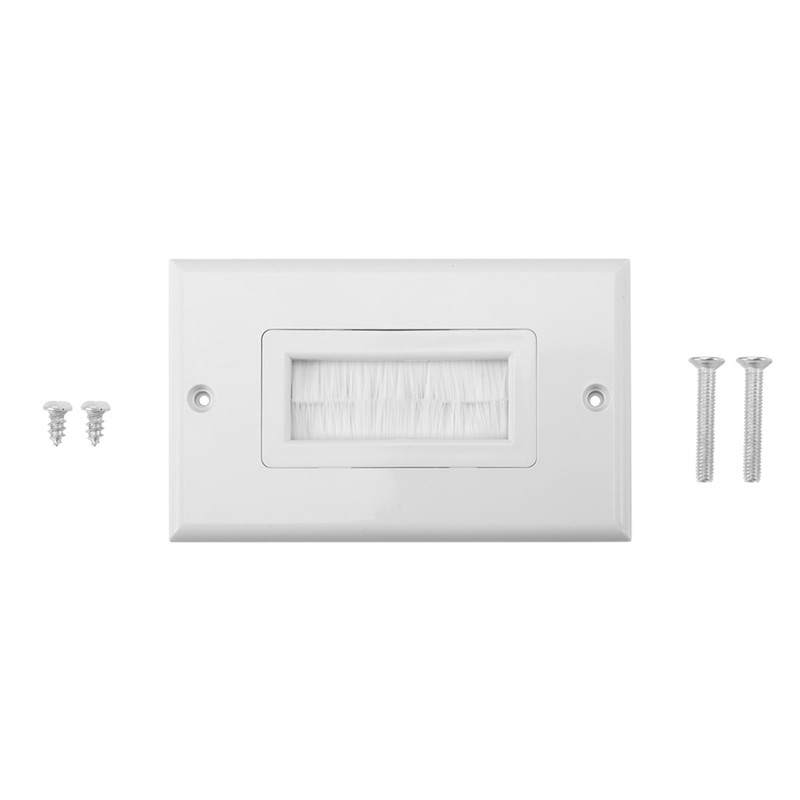 Brush Wall Plate, Cable Entry Wall Plate, Wall Socket for