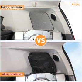 Aunginsy Rear Trunk Right Side Window Storage Bag Compatible with Toyota FJ Cruiser 2007-2021+, Car Trunk Organizer Storage Box Multiple Pocket Oxford Cloth Space Saving Expansion Interior Accessories