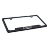 Ford Oval Black & Chrome 3D Badge Black Coated Metal