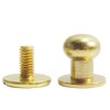 Bluemoona 50 Sets - Head Button 7mm 0.27 Brass Stud