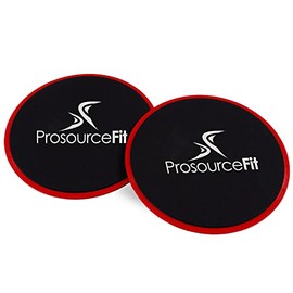 Prosource FitFit Fit Core Sliding Exercise Discs, Dual-Sided Sliders for Use on Any Surface at Home or Gym for Full-Body Workouts, Set of 2