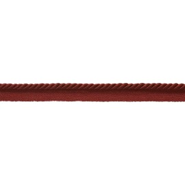 DÉCOPRO Twisted Rope Cord with Lip, Color# E13 - Cherry Red [16 Yards]