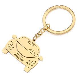 NEWEI Gifts for Bicycle Enthusiasts Cute Road Bike Keychain Motorcycle Bicycle Jewelry Charms for Women Girls Car Accessories, Car Gold Plated B, W2L2
