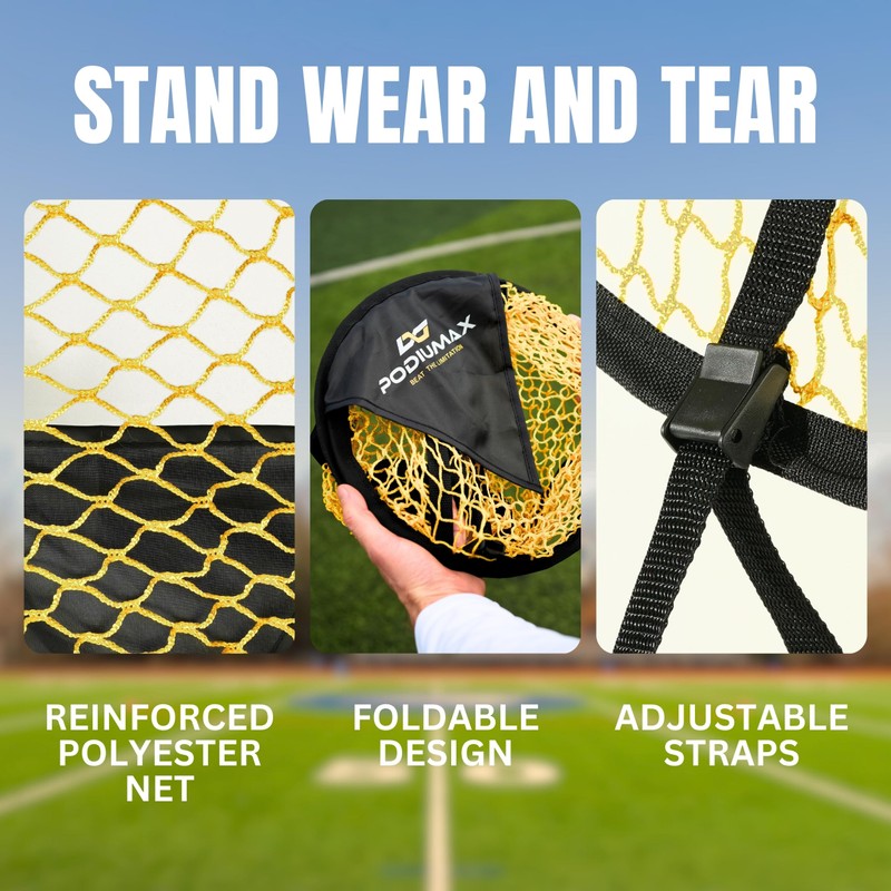PodiuMax 24'' Top Bins Soccer Target Goal, Easy to Attach