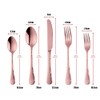 Bisda Copper Silverware Set, 20 Piece Premium 18/8 Stainless Steel