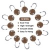 BESTRIPES Shower Curtain Hooks Rings, Decorative Rust Proof Stainless Steel