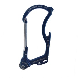 OUTDOOR ELEMENT | Zion National Park Firebiner | Souvenir | Keychain Emergency Tool | Fire Starter | Carabiner | Bottle Opener | Multi Tool