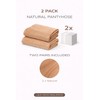 PIOGOWE 2Pack Sheer Tights for Women, 20D Legs, 40D Reinforced