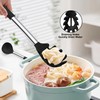 TeamFar Silicone Pasta Fork and Ladle Spoon Set, 2 Pcs