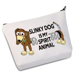 BWWKTOP Slinky Dog Cosmetic Makeup Bag Slinky Dog Fans Inspired Gift Slinky Dog Is My Spirit Animal Makeup Zipper Pouch Bag, SLINKY SPIRIT, Bag