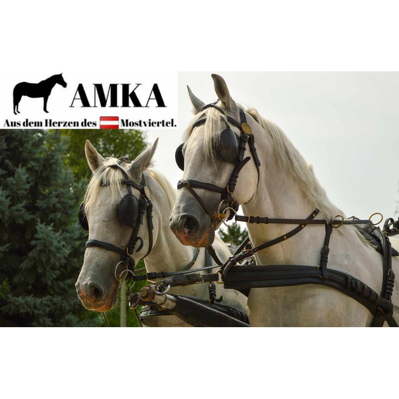 AMKA Leather driving gloves, carriage gloves with reinforcements for the
