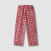 JAJU [JAJU/자주] 여 극세사 패턴 파자마 팬츠_라이트 레드 [JAJU] Women's
