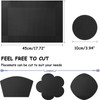Neween Placemat with Compatible Coaster, Fine Weaving Insulation Placemat Set