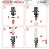 2 Set DIY Wine Bottle Lamp Kit with E26 LED