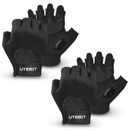 UTEBIT Men's Fitness Gloves,2 Pairs of Sport Gloves Breathable Material & Enhanced Grip for Training, Protection, Exercise, Weightlifting, Workout, Gym