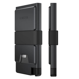 Ekster Cardholder Pro All-Metal Wallet for Men | Metal Wallets with RFID Blocking Layer | Slim & Minimalist Aluminum Wallet with Push Button for Quick Card Access | Space Grey