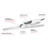 Starfrit Electric Knife with Offset Blades Precision Slicing Enhanced Safety
