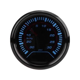 Turbo Boost Gauge, Universal 52mm Car Smoke Dial Face Turbo Boost, Turbocharged Pressure Gauge