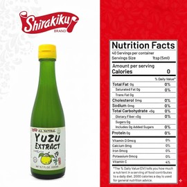 Shirakiku Japanese Yuzu Extract - Pure Yuzu Juice - Versatile Extract Used for Baking, Food Flavouring and Asian Drink Mixture | - 6. 76 Fl Oz
