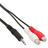 InLine® Audio cable, InLine®, 2x RCA F to 3,5mm M