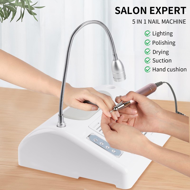 Nail Dust Collector Vacuum Multifunction Nail Art Machine includes 40W