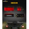 Partsam 12V LED Submersible Low Profile Rectangular Trailer Lights, Waterproof