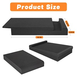 2 Pack Studio Monitor Isolation Pads for Speakers 3-5 Inches Sound Insulation Studio Foam Prevents Vibrations Acoustic Speaker Isolation Pad High Density Fits Most Stands