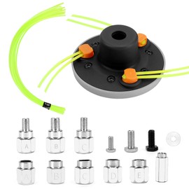 Quintillus Universal Weed Eater Head,H09 Weed Wacker Head Grass Trimmer Head Compatible with Ego, Ryobi,Echo,Weed Warrior,Kobalt with 12pc 11in / .095" Triangle Trimmer Line