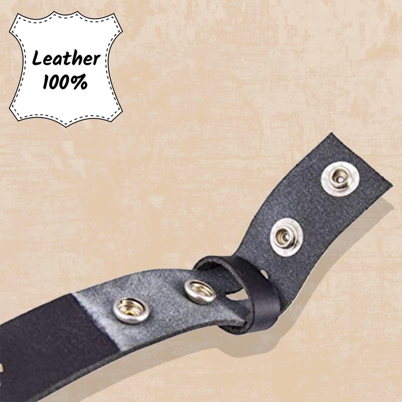 Shenky Belt Real Leather without Buckle - Waist Length 110cm