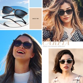 CARFIA Polarized Sunglasses for Women Small Face UVA/UVB Protection Driving Safety Outdoor Sunnies CA5374