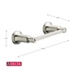 Delta Alux Brushed Nickel Surface Mount Pivot Toilet Paper Holder