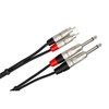 Hosa Hpr-020x2 Pro Dual Cable 1/4-Inch TS - RCA 20